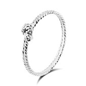 Twisted Knot Silver Ring NSR-467